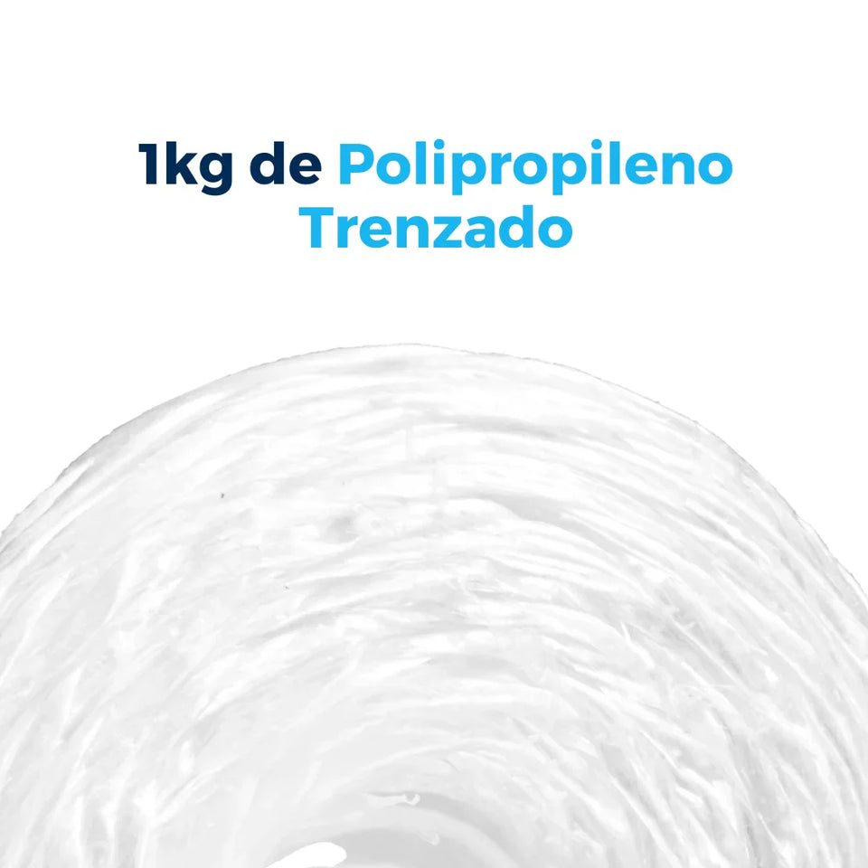Rafia Blanca 4 kg Calibre 3 | Polipropileno | Blanco