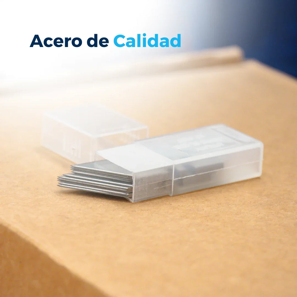 Repuesto de Navaja Multiusos | Paquete de 10 | Acero | Plateado