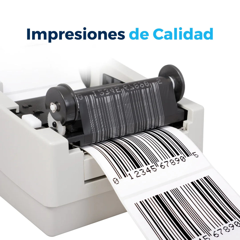 38mm x 300m - Ribbon de Cera | Poliéster Recubierta de Cera | Azul