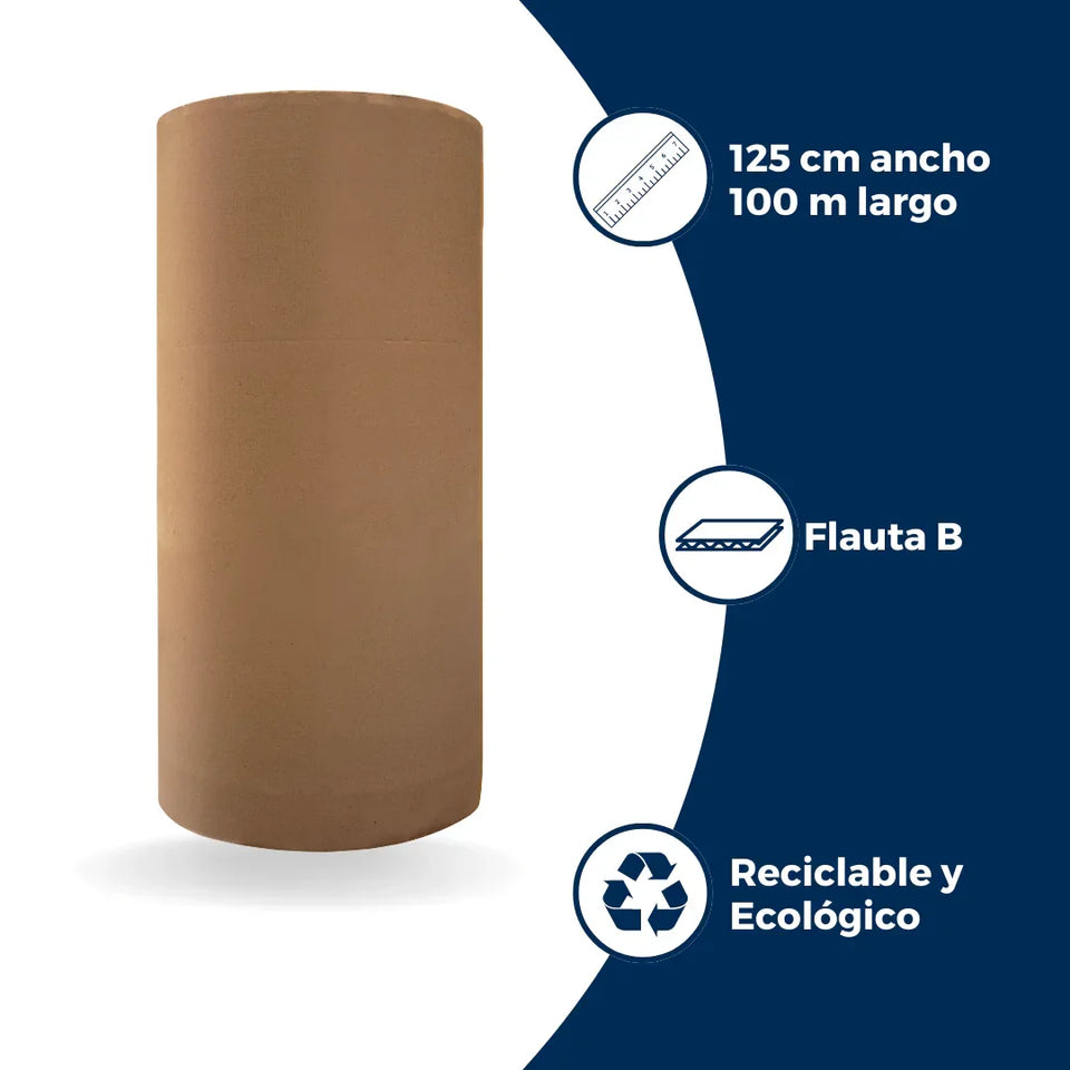 Rollo de Cartón Corrugado | Papel | Café
