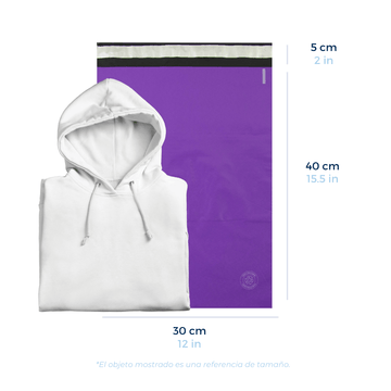 30 x 40 cm - Bolsas para Envíos Moradas | Paquete de 100 | Premium