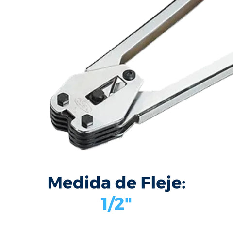 Selladora para Fleje de Polipropileno de 1/2" | Acero | Plateado