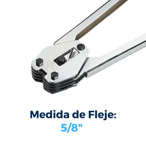 Selladora para Fleje de Polipropileno de 5/8" | Acero | Plateado