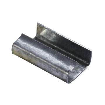 Sellos CPA de Acero Galvanizado Para Fleje de Polipropileno - 1/2" Americano (Cola De Pato) | Paquete de 1000 | Cal. 24