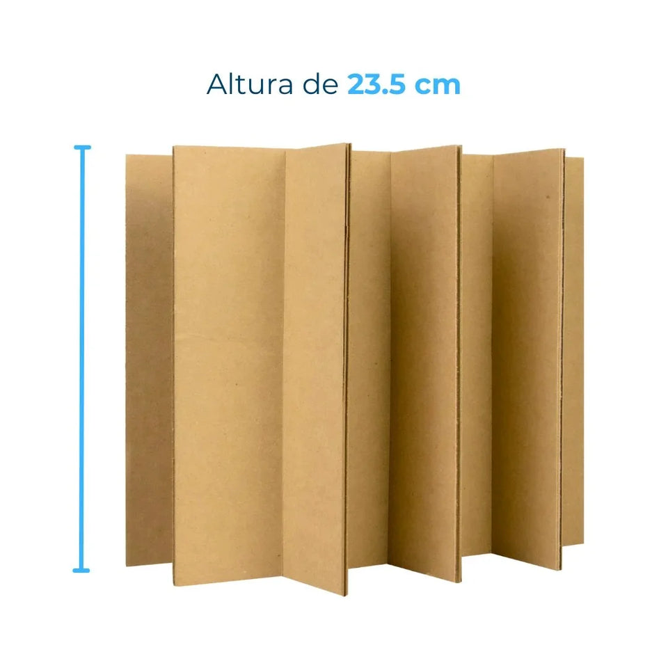 12 Divisiones - Separadores de Cartón para 12 Botellas de 355 ml | Paquete de 25 | Papel Kraft | Café | 21 ECT
