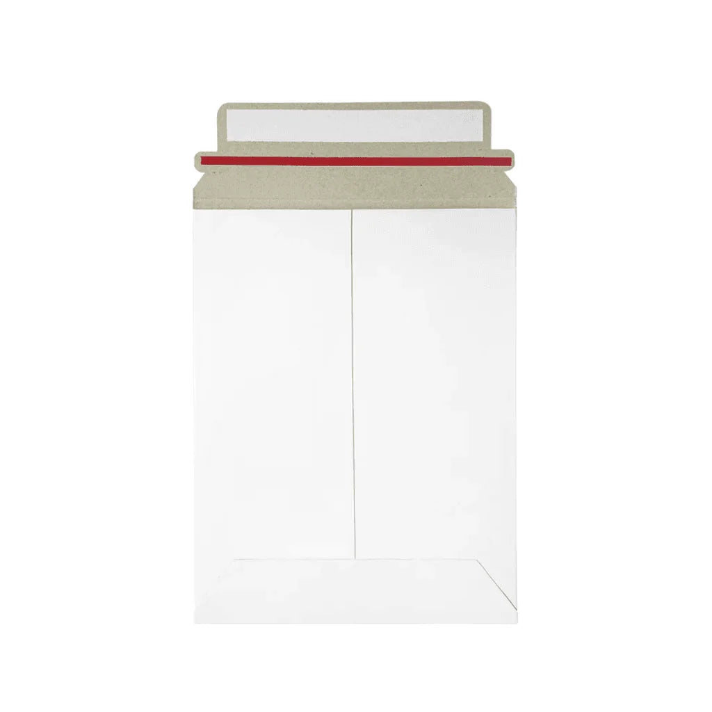 33 x 46 cm Sobres Rígidos Blancos para Documentos | Paquete de 100 | Papel | Tira Abre Fácil