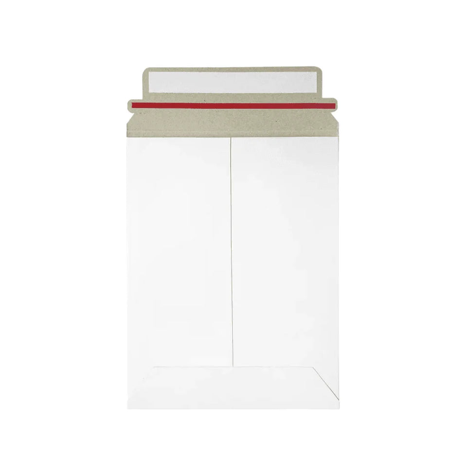 15 x 20 cm Sobres Rígidos Blancos para Documentos | Paquete de 400 | Papel | Tira Abre Fácil