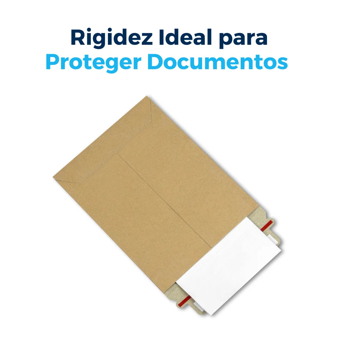 15 x 20 cm - #1 Sobres Rígidos Kraft para Documentos