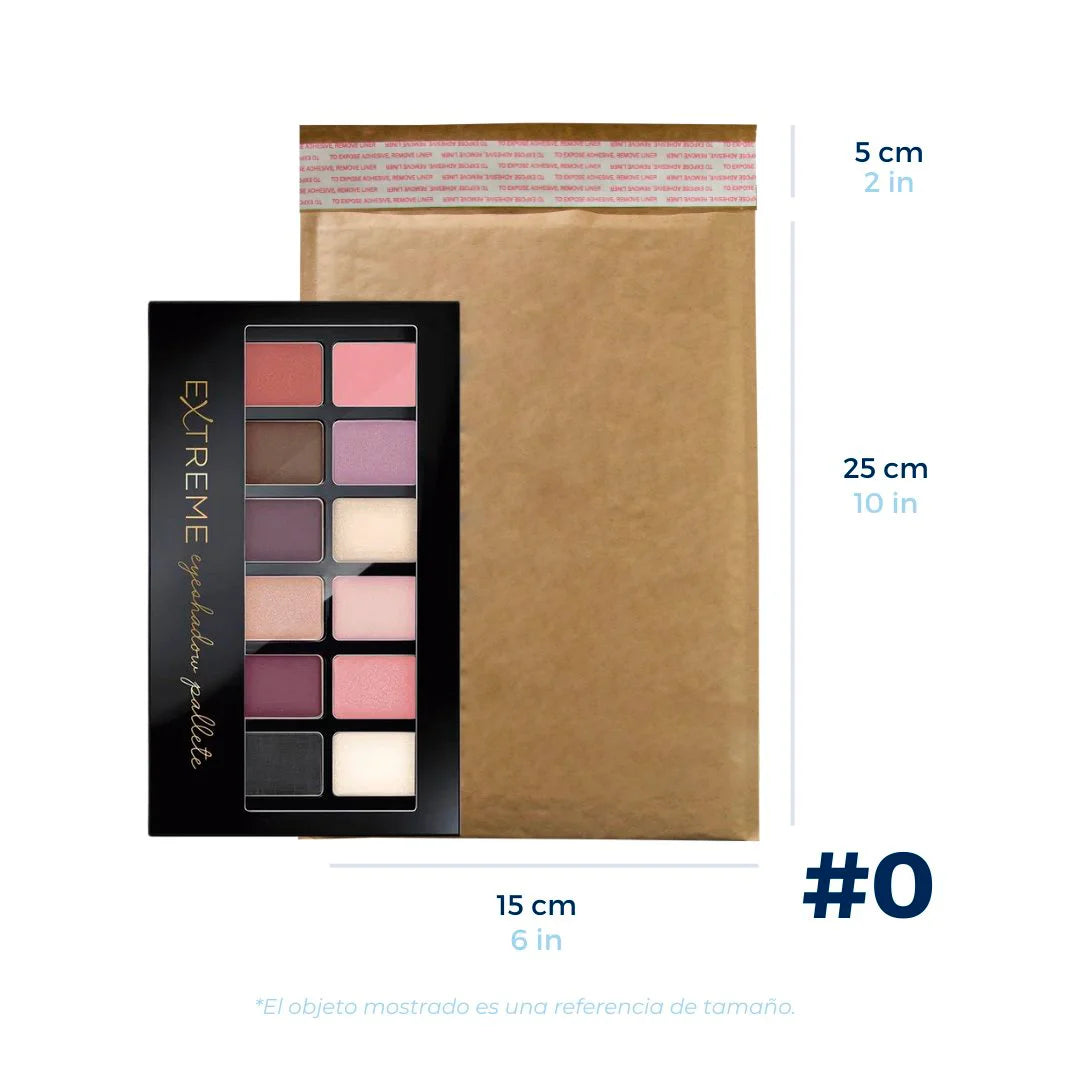 15 x 25 cm - #0 Sobres con Burbuja Kraft
