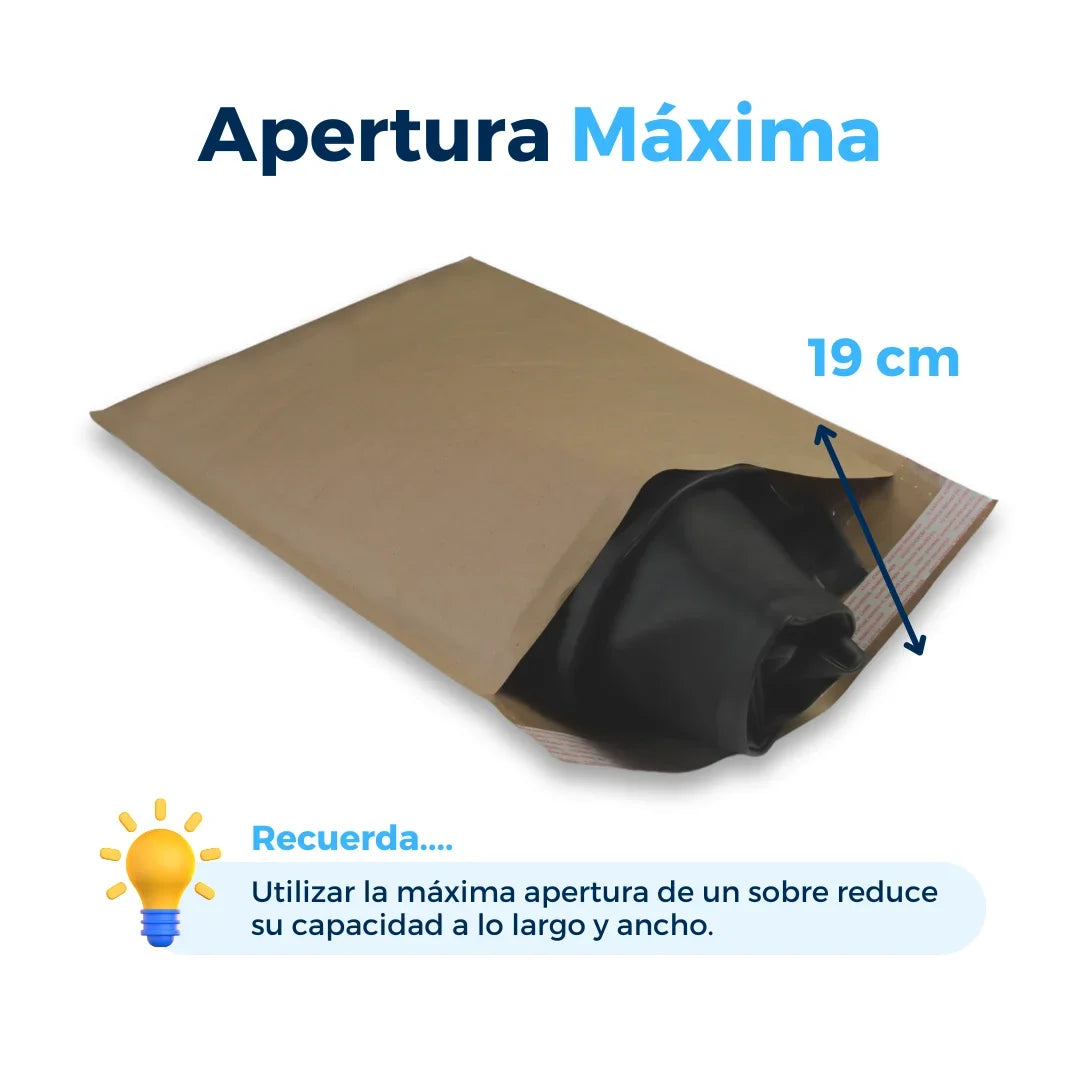 26 x 40 cm - #5 Sobres con Burbuja Kraft
