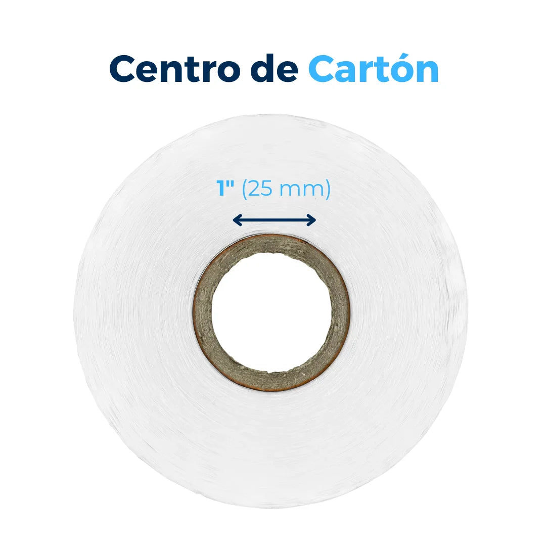 Etiquetas Chicas 1 1/8 x 3 1/2" para Impresora Dymo LW (30252) | Papel Térmico | Blanca