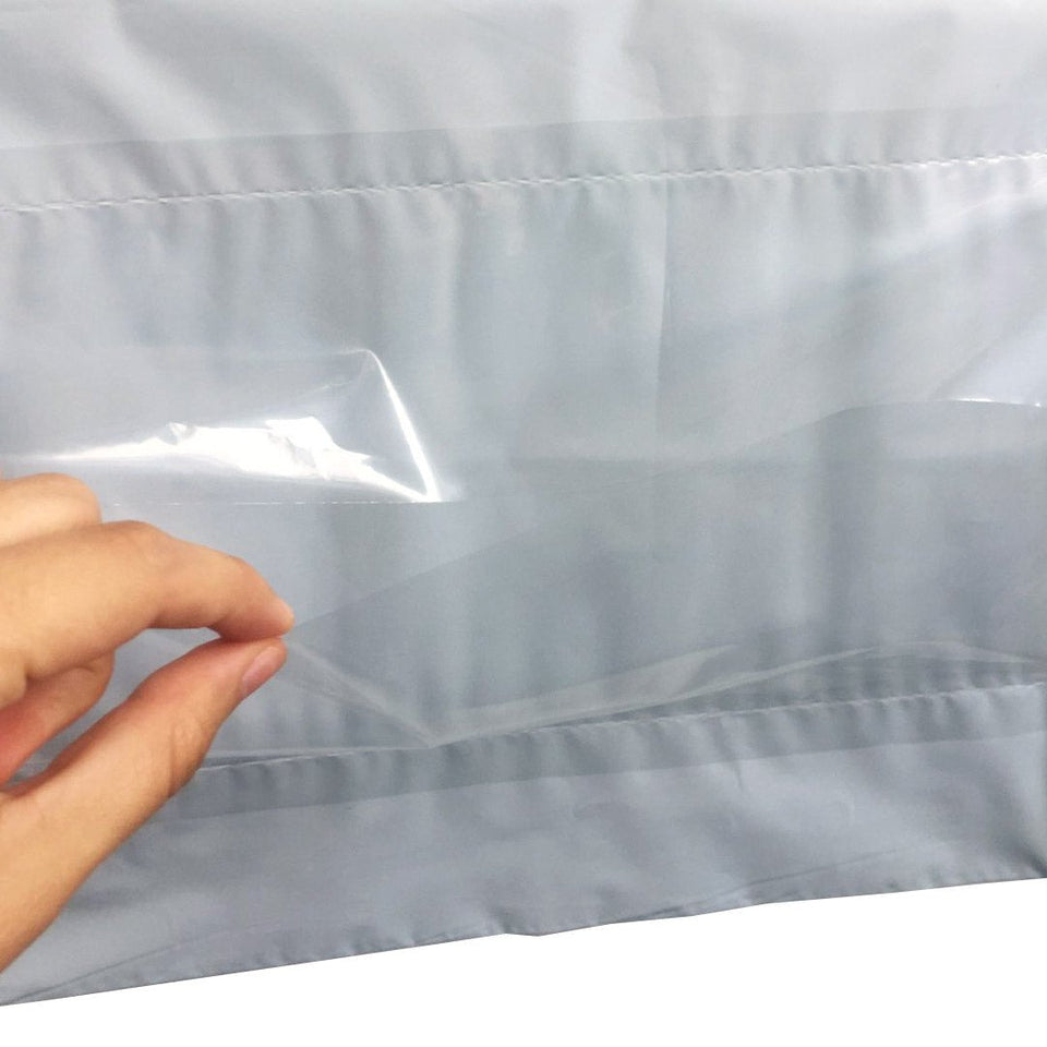 19 x 26 cm - Bolsas para Envíos con Portaguía | Paquete de 100 | Blanca | Portaguía (premium)