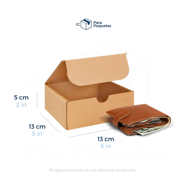 13 x 13 x 5 cm - Cajas para Envíos 25/Paquete