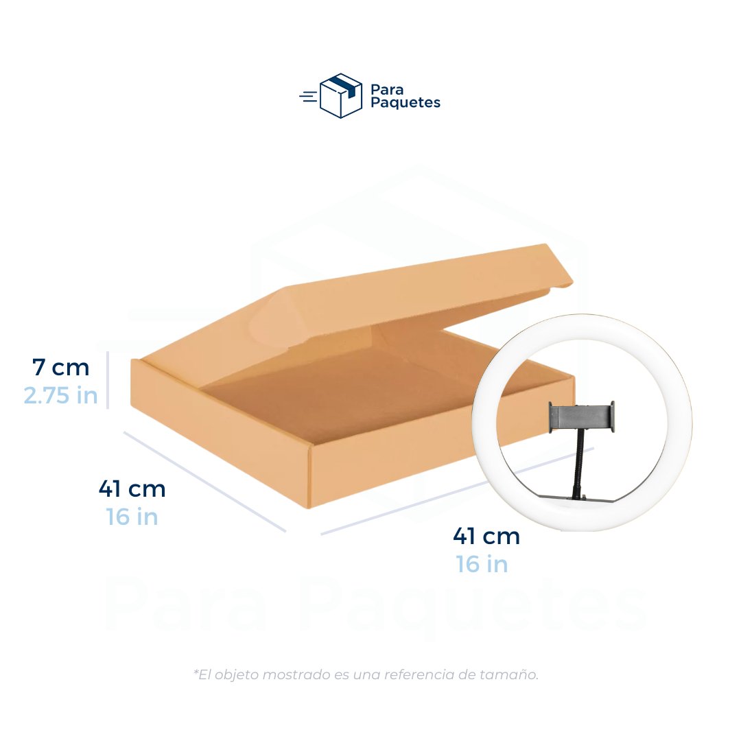 41 x 41 x 7 cm - Cajas con Pestañas