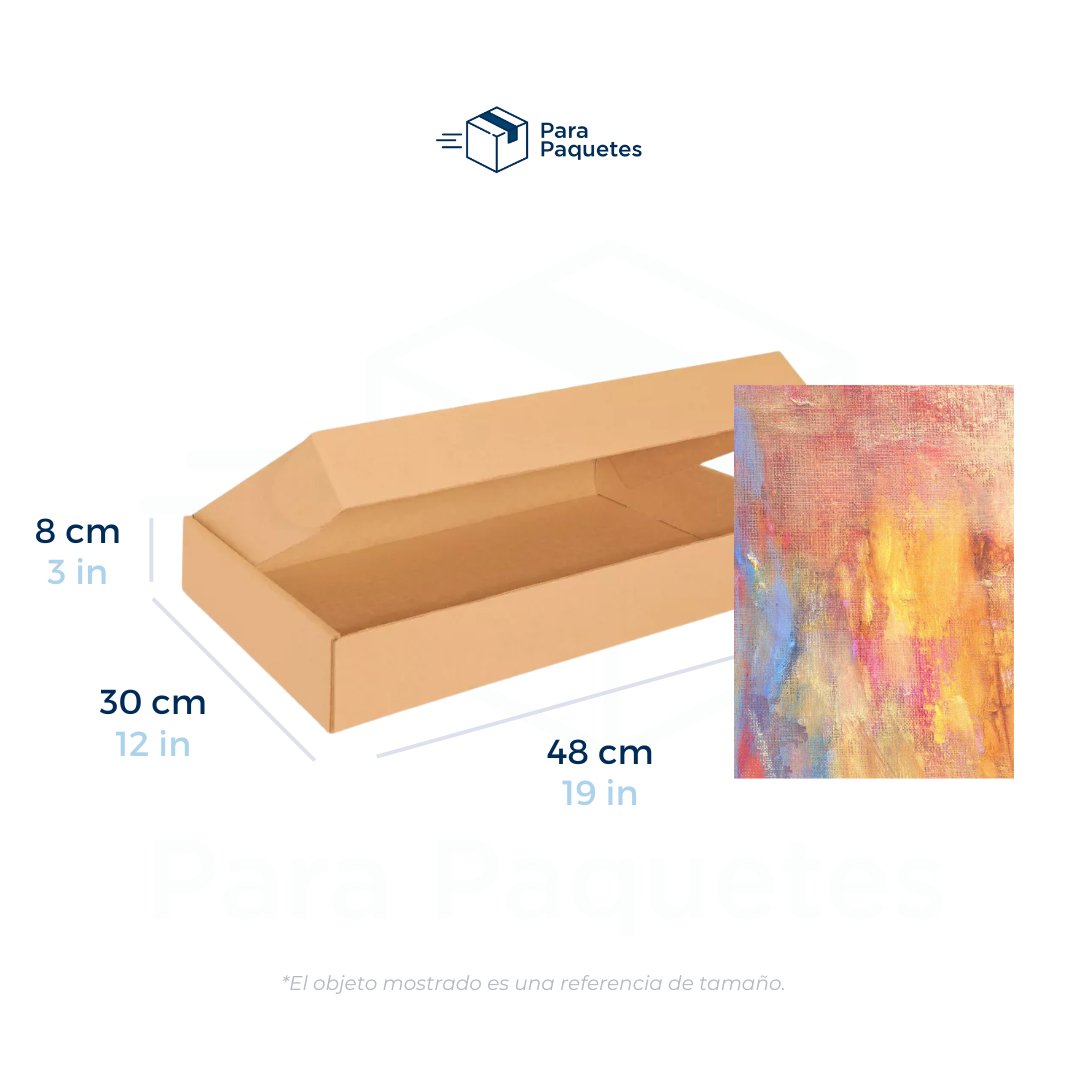 48 x 30 x 8 cm - Cajas con Pestañas