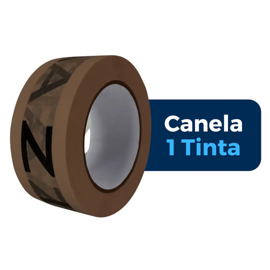 48 mm x 150 m - Cinta Adhesiva Personalizada Canela a 1 Tinta