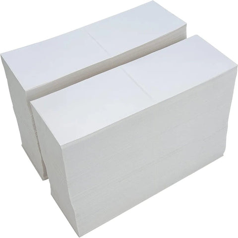 Etiquetas Térmicas Directas - 4 x 6" Fanfold | Papel Térmico | Blanca | Abanico (fan Fold)