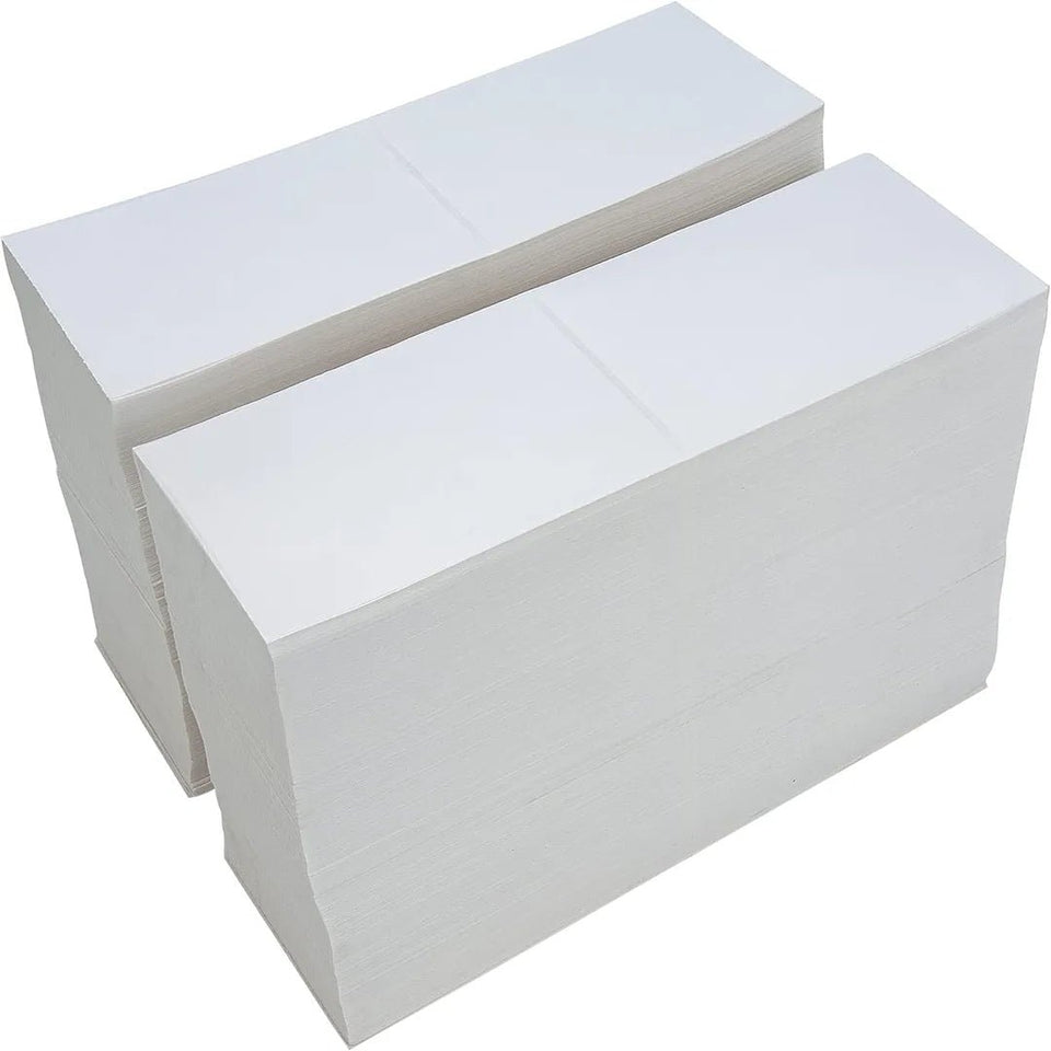 Etiquetas Térmicas Directas - 4 x 6" Fanfold | Papel Térmico | Blanca | Abanico (fan Fold)