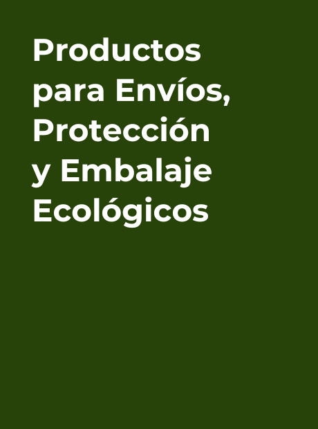 Imagen con título de colección ecológica con el fondo verde