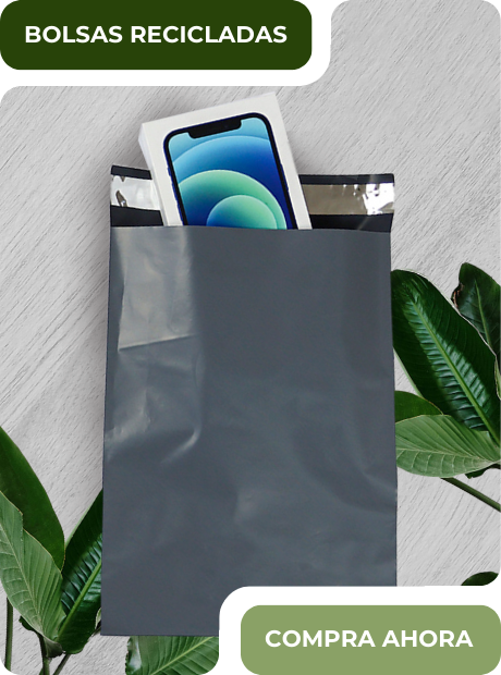 Colección de Bolsas Recicladas y Reciclables Ecológicas para Envíos de Para Paquetes