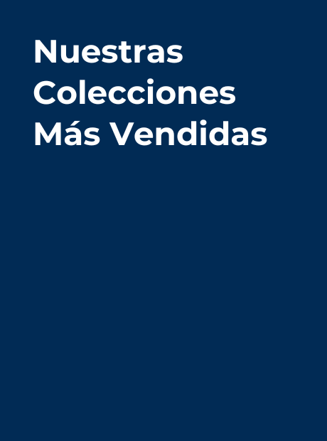 Imagen con título de colecciones con el fondo azul