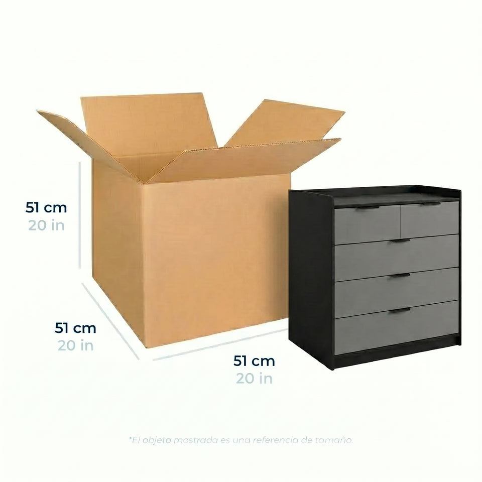 51 x 51 x 51 cm - Cajas de Cartón de Doble Corrugado