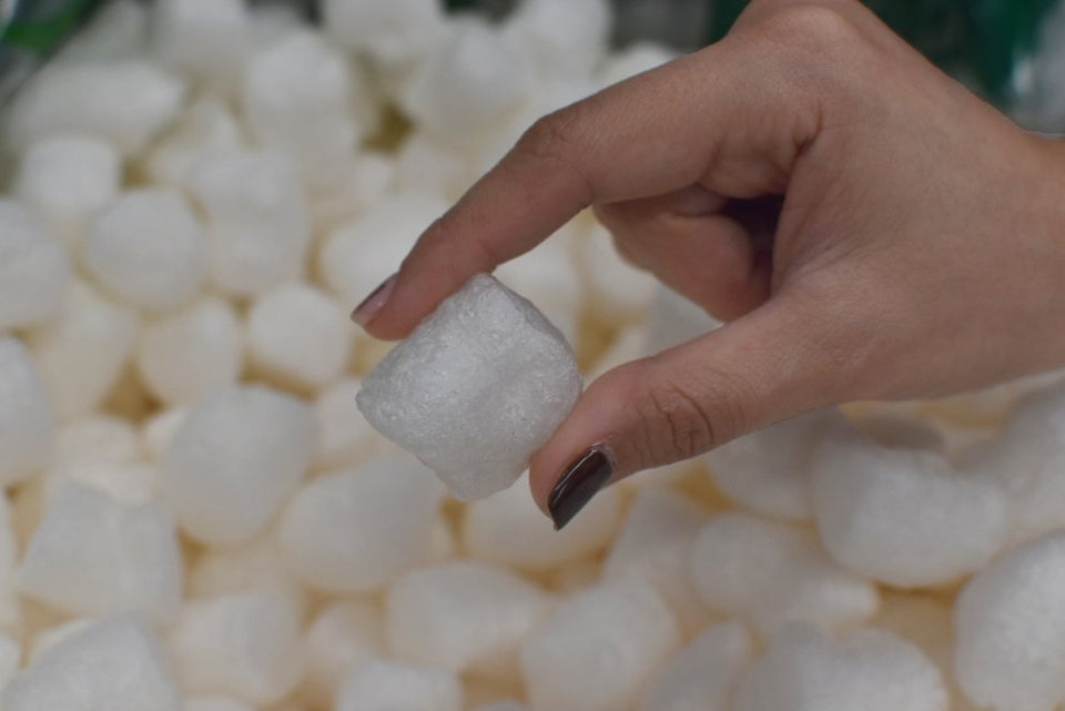 Cacahuate Biodegradable para Relleno de Cajas | Almidón (maíz y Patata) | Blanco
