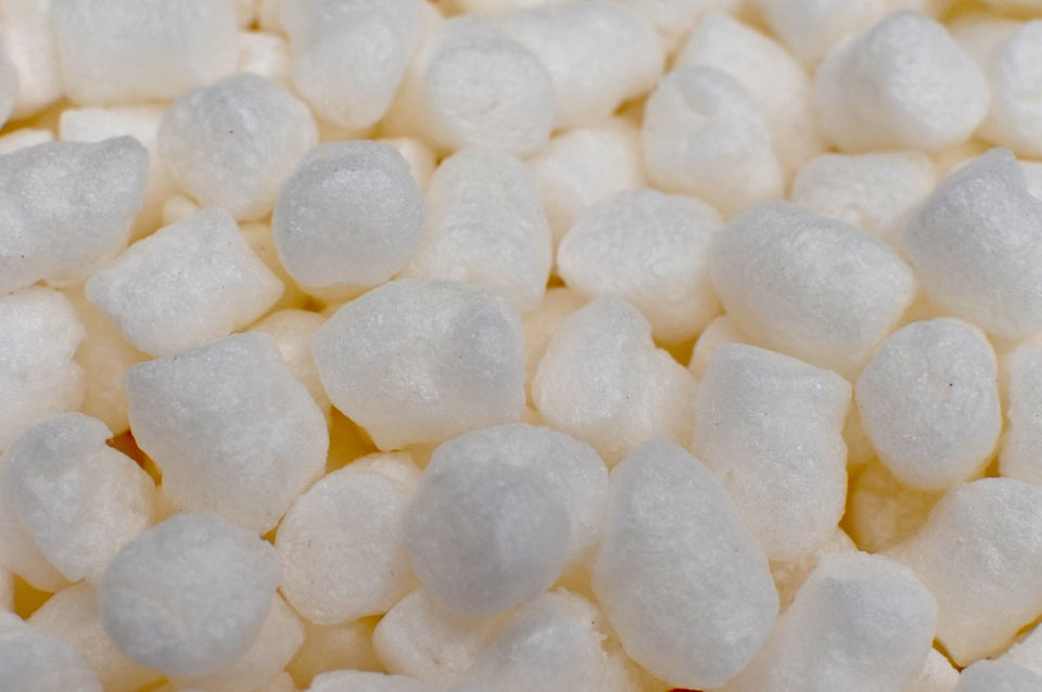 Cacahuate Biodegradable para Relleno de Cajas | Almidón (maíz y Patata) | Blanco