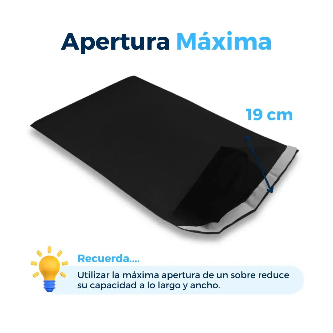 26 x 40 cm - #5 Sobres con Burbuja Negros