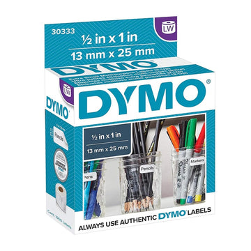 Etiquetas 2-Up Multiusos 1/2 x 1” Dymo LW (30333) | Papel Térmico | Blanca