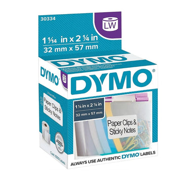 Etiquetas Multiusos 2 1/4 x 1 1/4" Dymo LW (30334) | Papel Térmico | Blanca