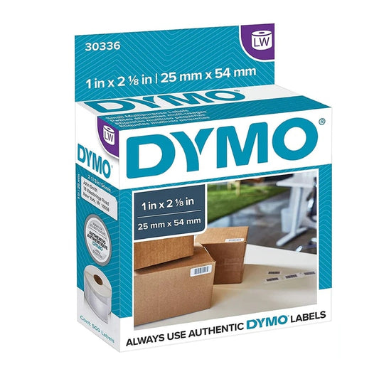 Etiquetas para Código de Barras 1 x 2 1/8" Dymo LW (30336) | Papel Térmico | Blanca