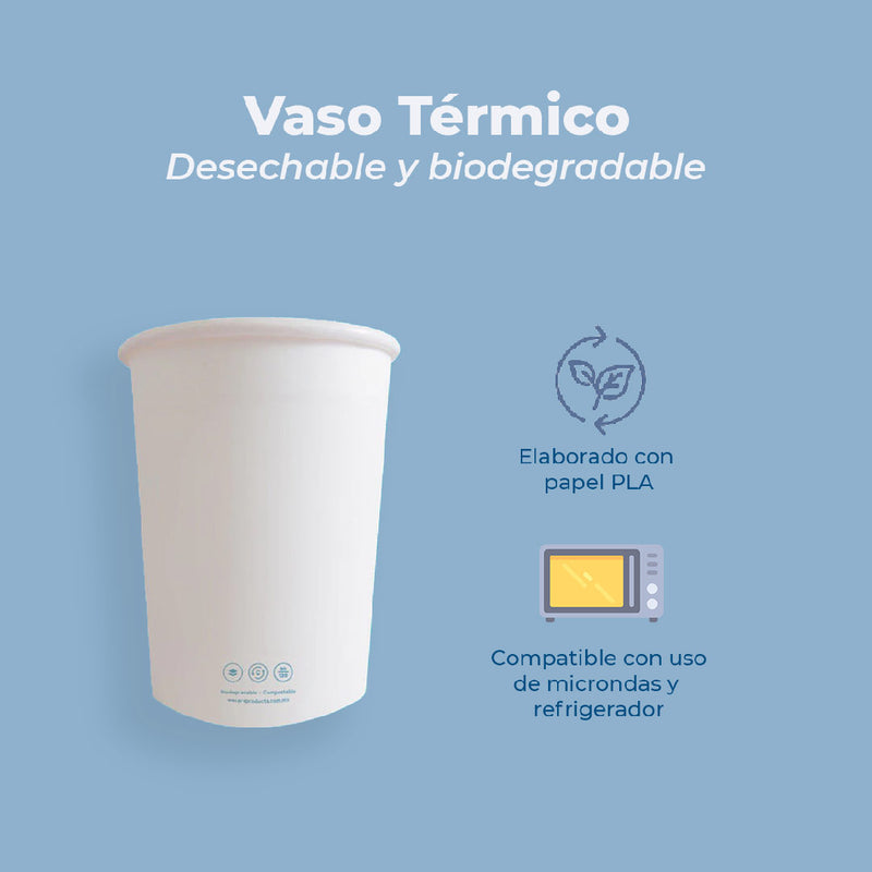 Vaso Térmico 10 oz. Biodegradable
