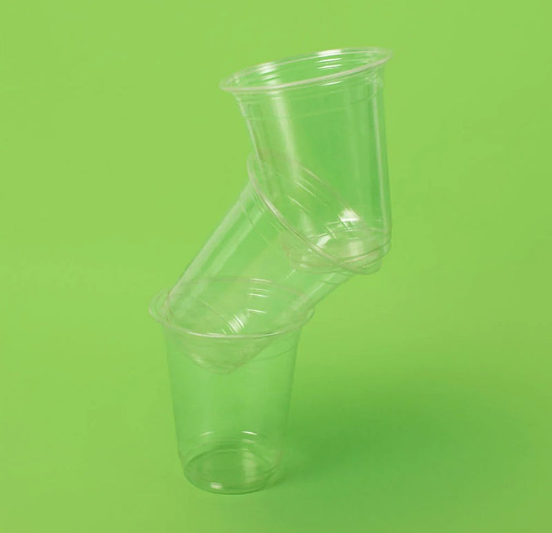 Vaso Transparente Desechable y Biodegradable